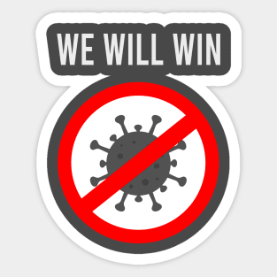 We Will Win Covid19 | Gift Sticker